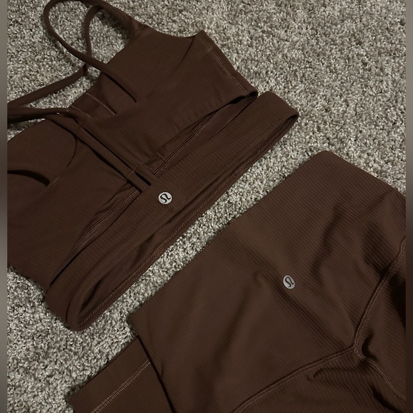 lululemon athletica Pants - lululemon athletica Chocolate Brown Leggings Set